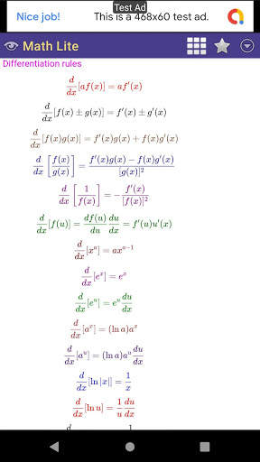Math Lite: Calculator & Calculus Table screenshot 4