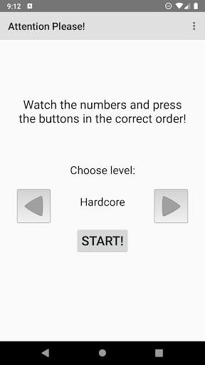 Attention Please! Memory Game скриншот 1