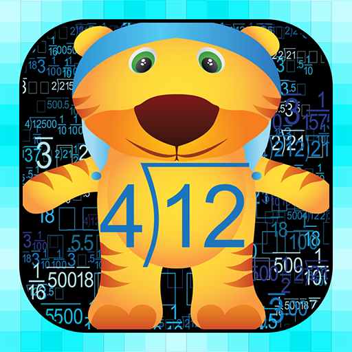 How to do long division math icon