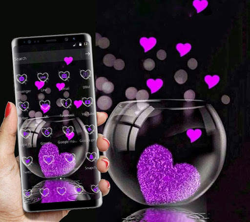 Pink Love Heart Theme screenshot 5