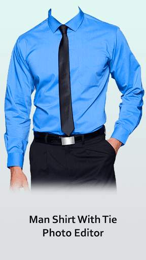 Man Shirt with Tie Photo Editor screenshot 1