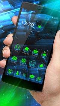 Holo Launcher Black Tech Theme screenshot 2