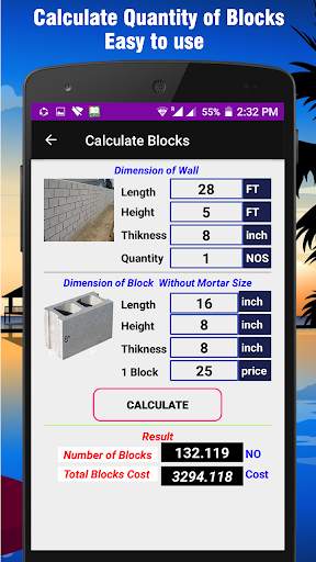 Blocks Calculator (Quantity Of Blocks) screenshot 3