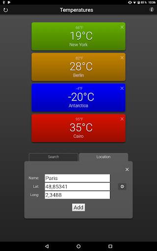 Temperatures screenshot 11