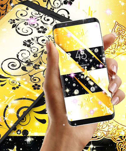 Black gold live wallpaper screenshot 6
