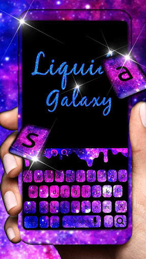 Melting Liquid Galaxy Keyboard Theme screenshot 1