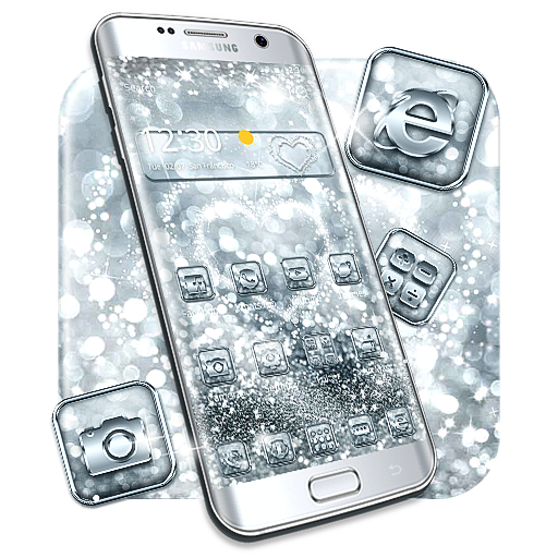 Silver Diamond Sparkle Theme icon