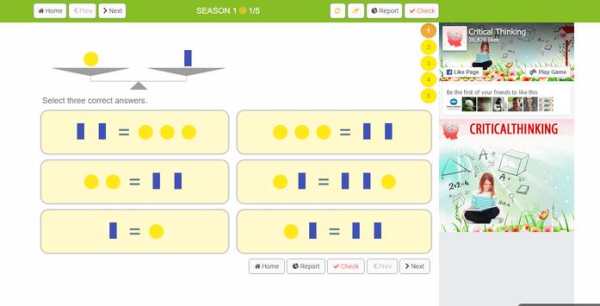 Critical Thinking / Math Sense скриншот 1