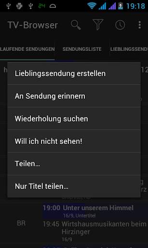 TV-Browser Teilen-Plugin screenshot 1