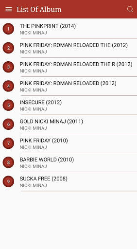 All Nicki Minaj Songs Lyrics screenshot 1
