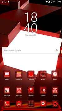 Next Launcher 3D Red Box Theme screenshot 2