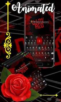 Dark Red Typing Keyboard screenshot 1