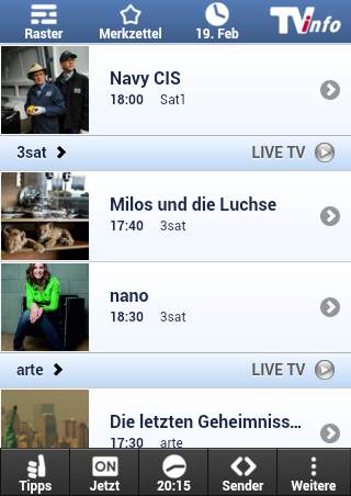 TVinfo TV Programm screenshot 1