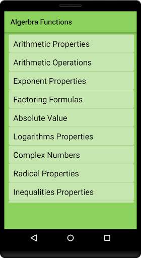 Maths Algebra Formula screenshot 1