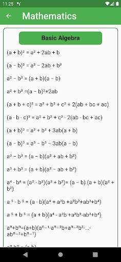 All Formulas screenshot 2