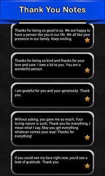 Thank You Messages   Notes screenshot 1