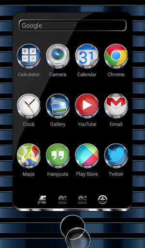 Next Launcher Theme Azure 3D screenshot 3