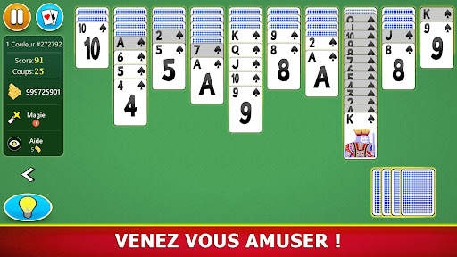 Spider Solitaire Jeu de Cartes screenshot 24
