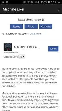 Machine Liker screenshot 2