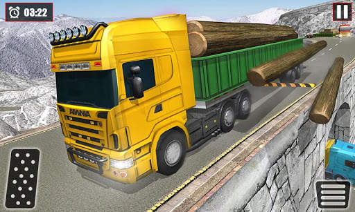 Offroad Snow Trailer Truck Driving Game 2020 screenshot 3