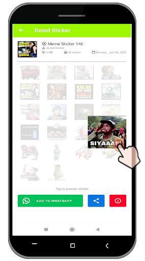 Perang Gambar Wa WAStickerApp screenshot 7