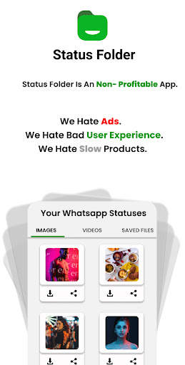 Status Folder - Download Status of WB & Whatsapp screenshot 1