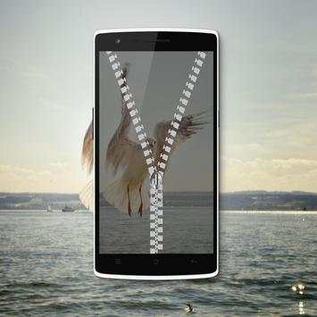 Bird Zipper Lock Screen screenshot 5