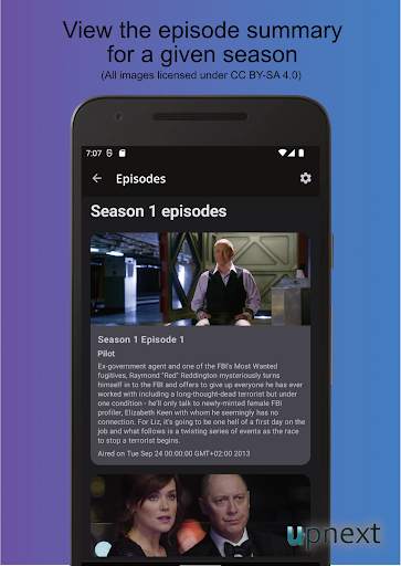 UpNext TV Series Manager 6 تصوير الشاشة