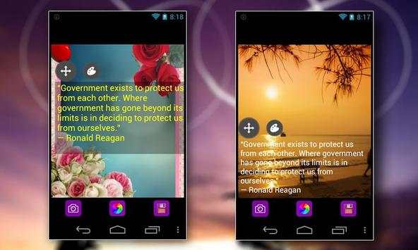 Quotes and Status on Pic screenshot 1
