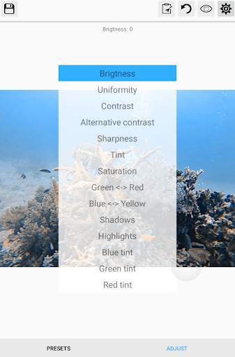 UwEdit - Underwater color restoration screenshot 5