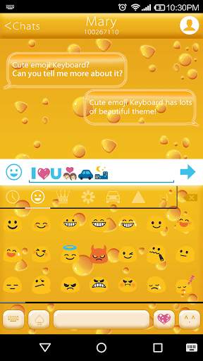 Happy Cheese Emoji Keyboard Theme स्क्रीनशॉट 2