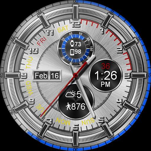 Chrono Shine HD Watch Face screenshot 15