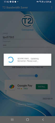 T2 Bandwidth Saver screenshot 1
