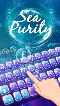 Blue Sea Purity Keyboard Theme screenshot 1