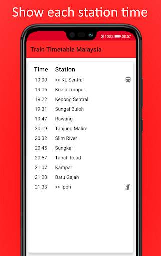 Train Time Malaysia KTM ETS screenshot 3