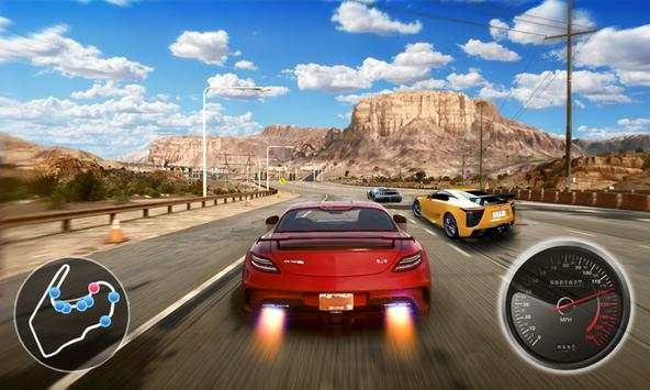 Driving in speed car screenshot 1