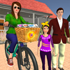 Working Mom Paper Girl: Virtual Mother Family Game icon