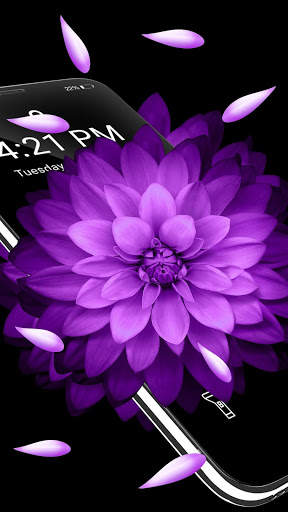 Purple Flower APUS live wallpaper screenshot 4