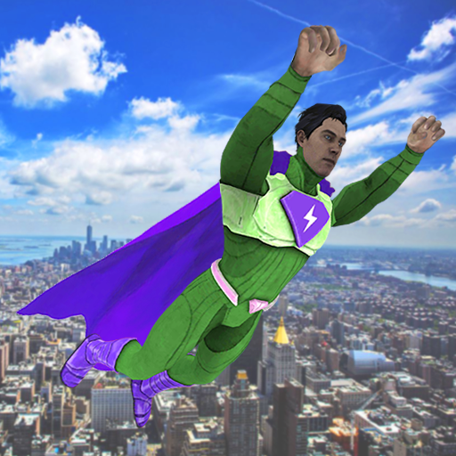 Black Hero Super Rope Man Crime Battle icon