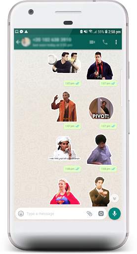 Friends TV Show Stickers for WhatsApp screenshot 3