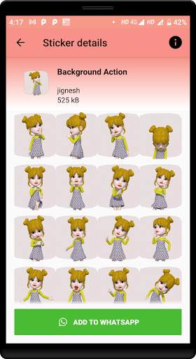Best Beautifull girl Sticker For Whatsapp screenshot 4