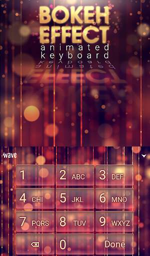 Bokeh Effect Animated Keyboard screenshot 5