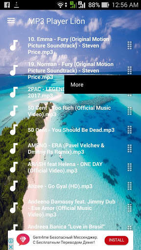 MP3 Player Lion - Music Free 2 تصوير الشاشة