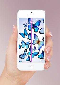 Butterfly Zipper Screen Lock screenshot 1