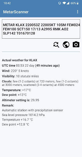 Metar Scanner screenshot 1
