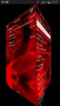 GO SMS برو موضوع لهب النار 4 تصوير الشاشة
