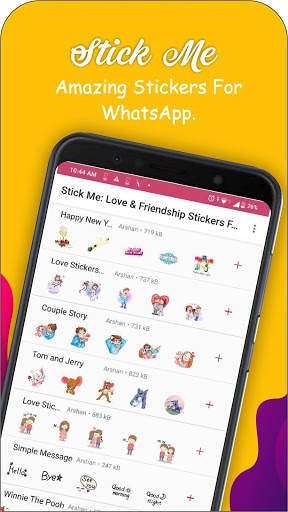 Stick Me : Love & Friendship Stickers For Whatsapp screenshot 2