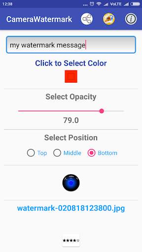 Camera Watermark - Instant Photo Watermarking App screenshot 3