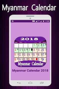 Myanmar Calendar 2018 скриншот 1