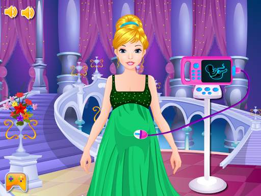 Cinderella gives birth games screenshot 3